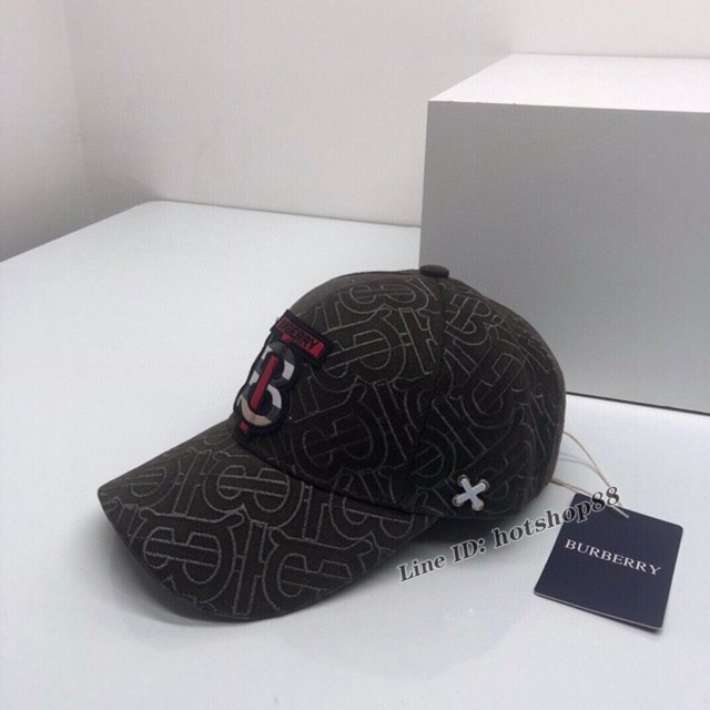 BURBERRY專櫃新款巴寶莉百搭款男女通用全帽刺繡棒球帽鴨舌帽 mmyj3486